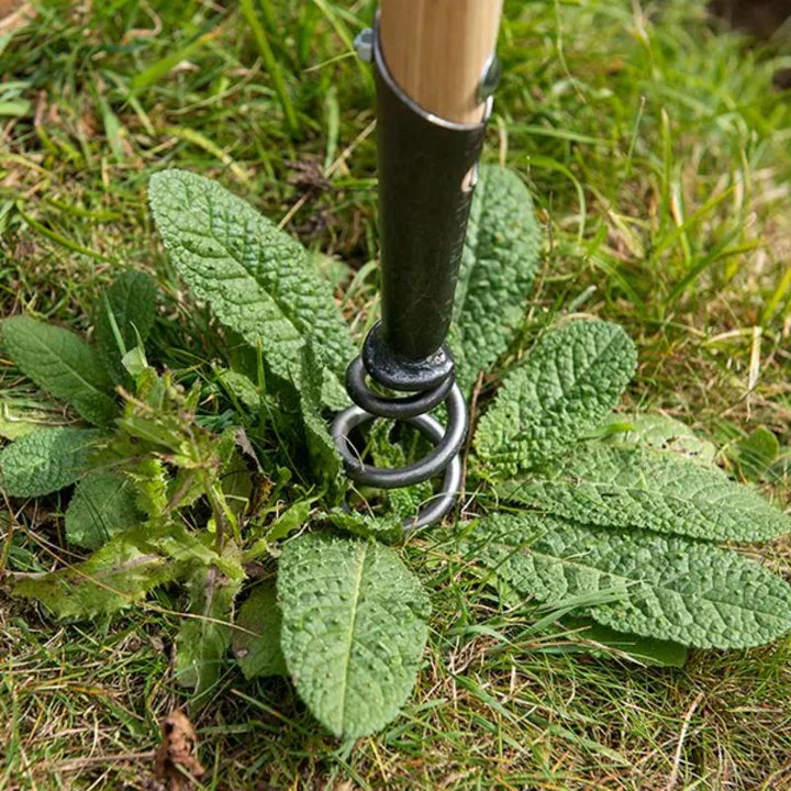 DeWit Corkscrew Weeder, Long T Handle