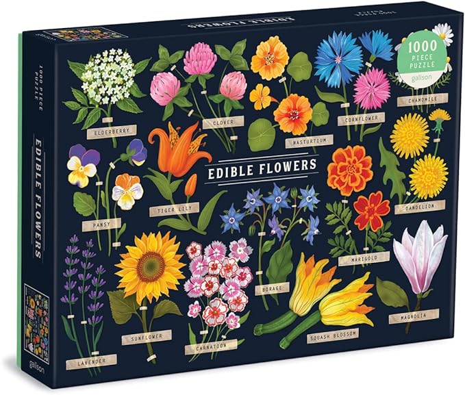 Edible Flowers 1000 piece jigsaw box