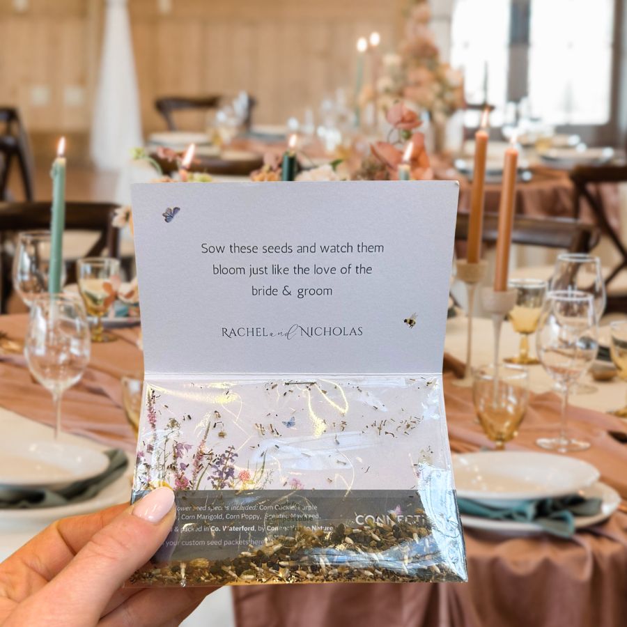 wedding wildflower seeds Custom-Designed Wildflower Seed Packets – Meadowmania UK