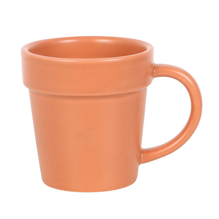 Plant Pot Ceramic Mug and Shovel Spoon