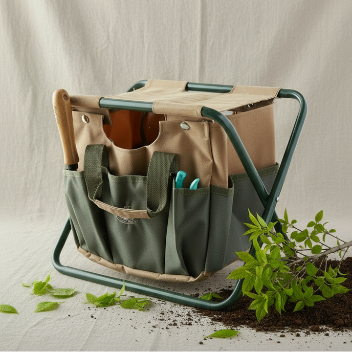 2-in-1 Tool/Plant Bag & Stool